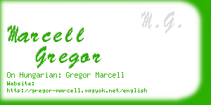 marcell gregor business card